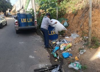 Mutirão de limpeza retira 50 toneladas de lixo dos bairros Colina e Carabina em Barra de São Francisco