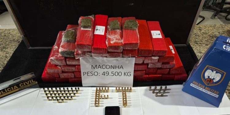 Polícia Militar do 11º Batalhão Apreende Quase 50 Kg de Drogas no Bairro Colina em Barra de São Francisco