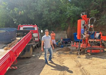 Começa a sondagem do terreno para a nova Unidade de Saúde do Centro de Barra de São Francisco